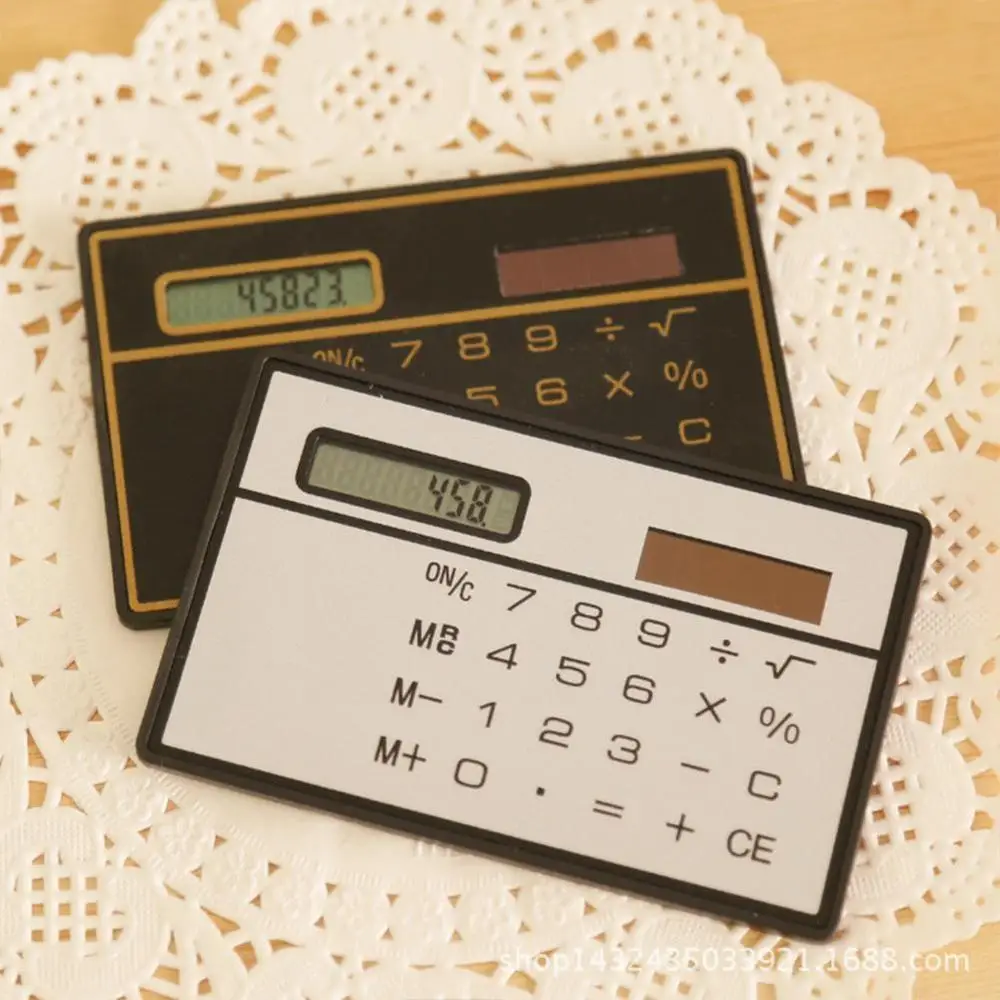 jakcom Kalkulators Ultra Thin Mini Kredītkartes Izmēra Kabatas Saules Kalkulators Powered Portatīvo 8-Ciparu R7G6
